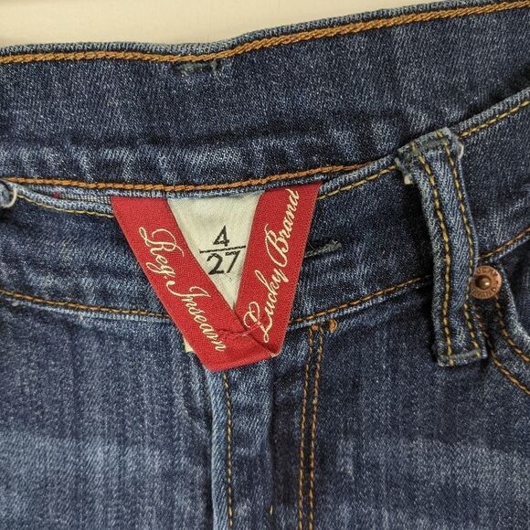 Lucky Brand Ankle Jeans Dark Wash Size 4/27 - Picture 6 of 10